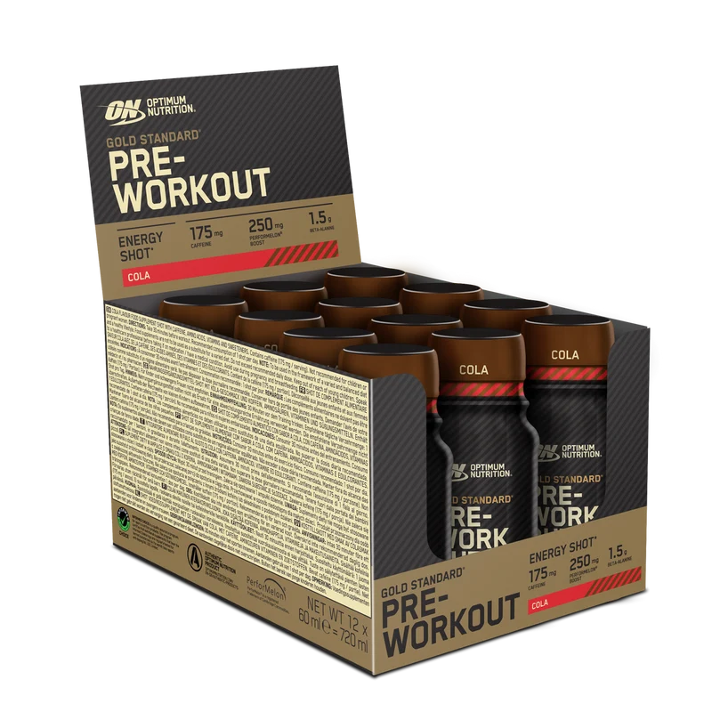 Gold Standard Pre-Workout Shot - Cola - Optimum Nutrition (12 x 60 ml)