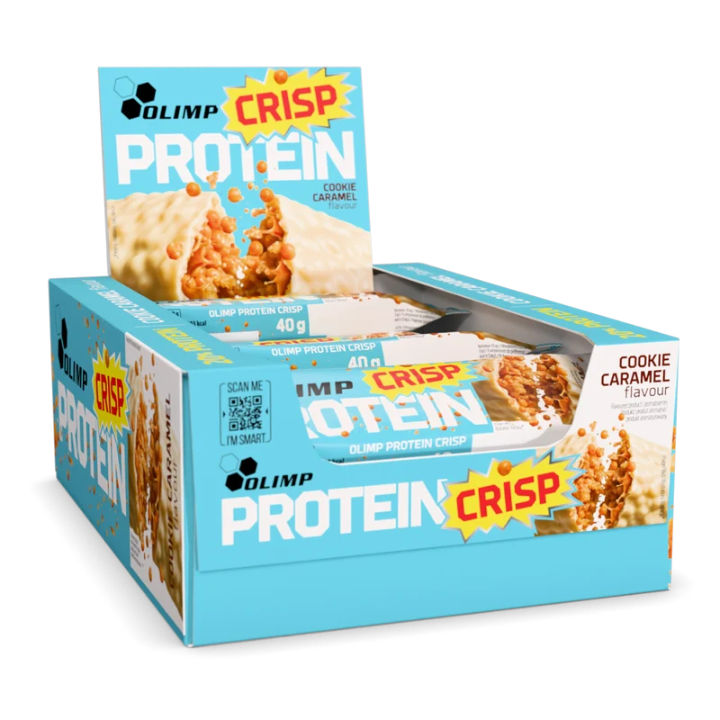 Barre Protéinée Olimp Protein Crisp Bar - Biscuit Caramel (20 x 40 g)