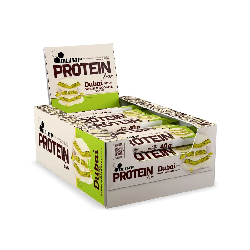 Barre Protéinée Olimp Dubai Style - Chocolat Blanc (25 x 40g)