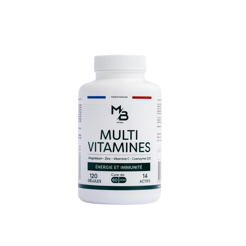 Multivitamines Énergie & Immunité (120 Gélules) - Made in France
