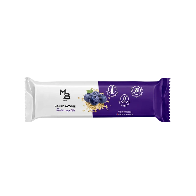 Barre protéinée végétale Myrtille – Boîte de 20x70g