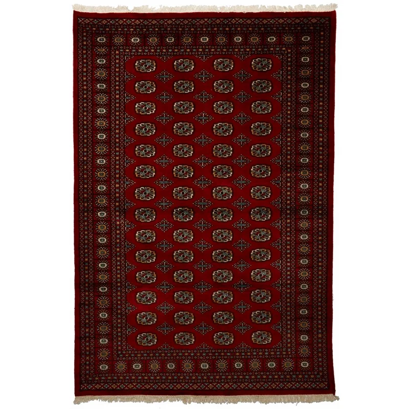Tapis d'Orient Rouge en Laine 185x275 cm – Royaume du Tapis