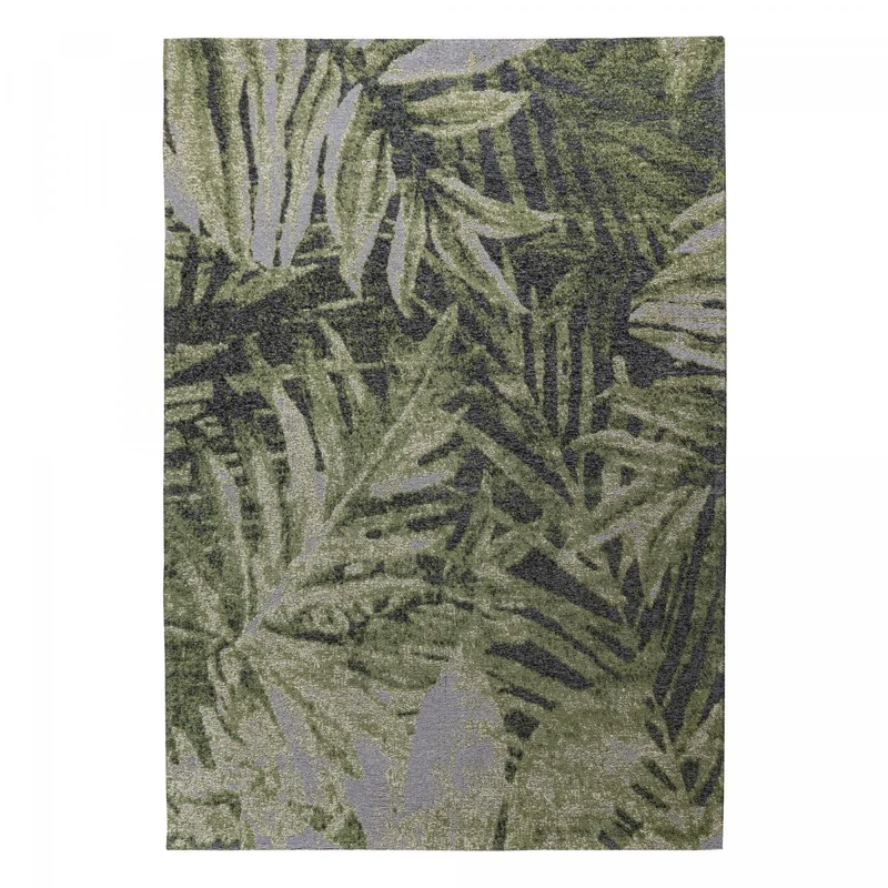 Le tapis berbère Vert 120x170 à Poils ras, Rectangulaire : Tapis salon