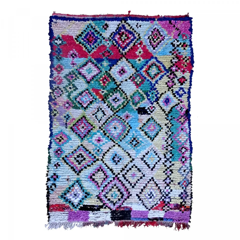 Tapis berbère Multicolore Rectangulaire 160x215 cm