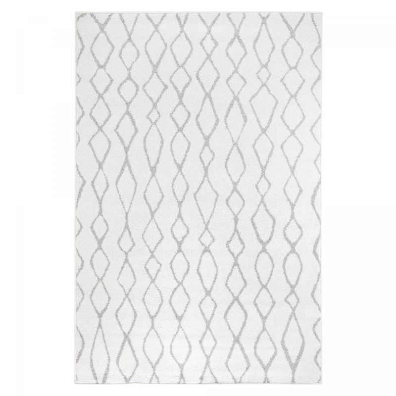 Tapis Blanc en Polyester 160x235 cm – Royaume du Tapis