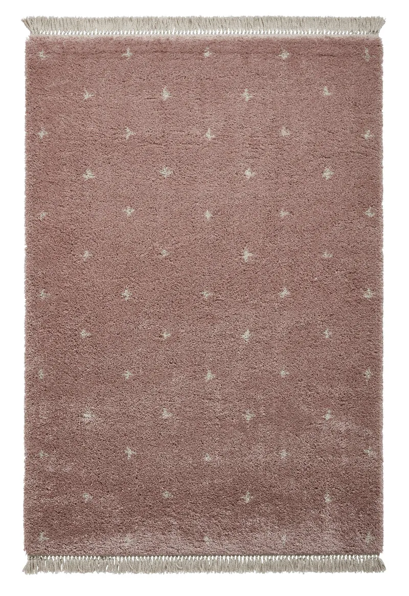 Tapis Shaggy Rose Ethnique BOHO A475