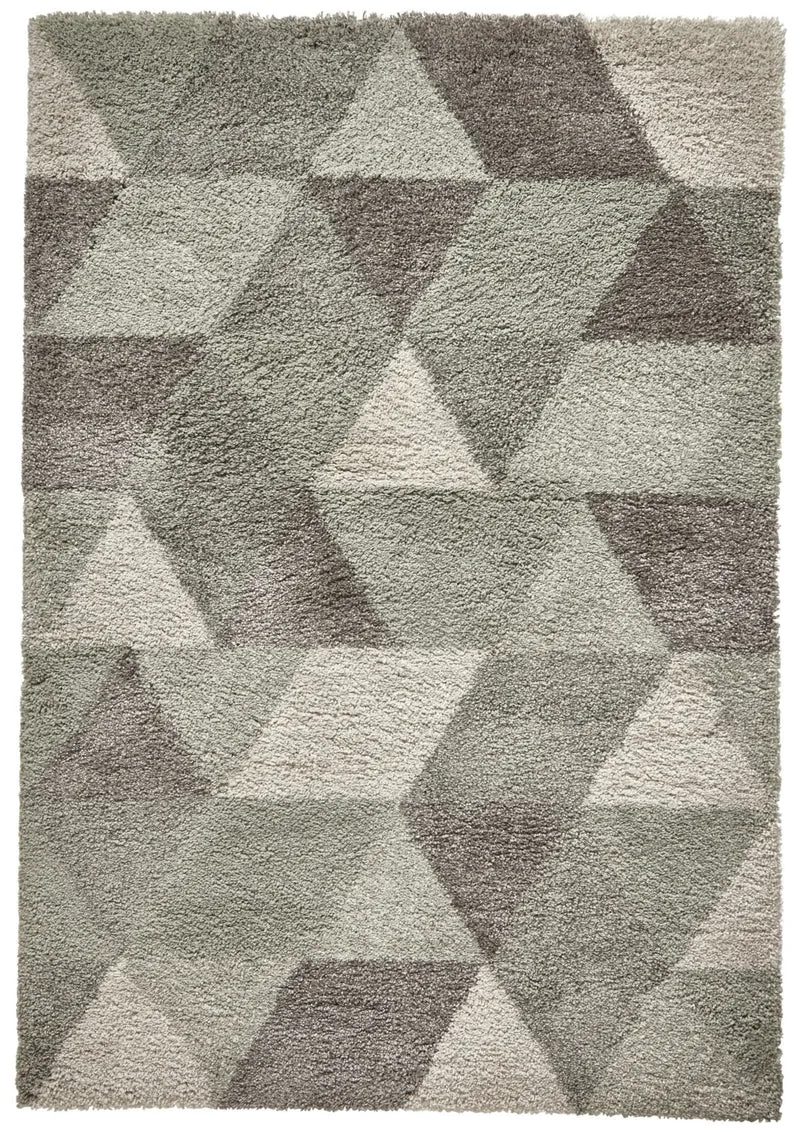 Tapis Shaggy vert clair style scandinave ROYAL NOMADIC