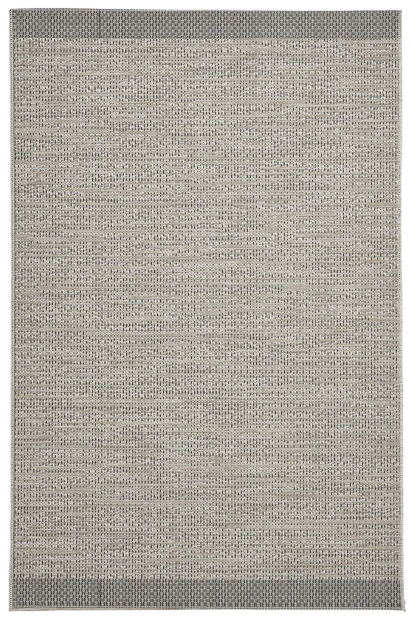 Tapis Kilim intérieur extérieur beige uni STITCH