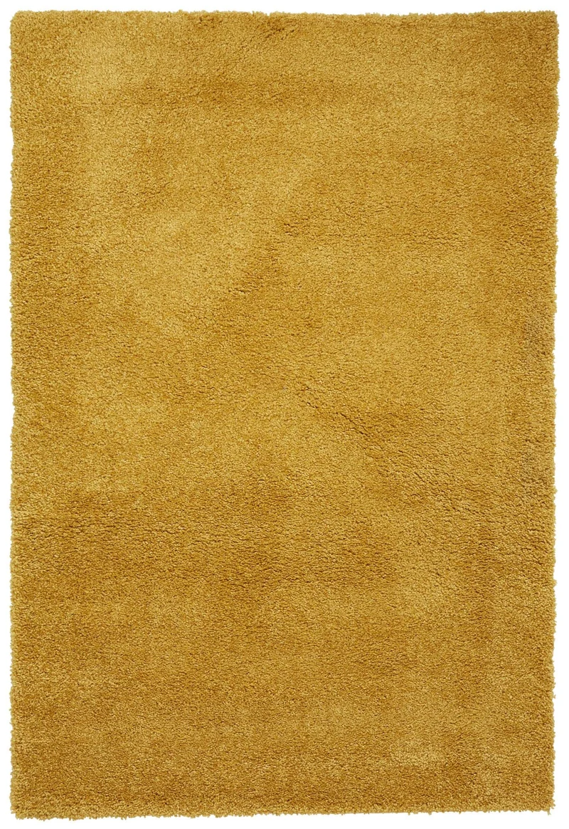 Tapis Shaggy Jaune uni intérieur SIERRA