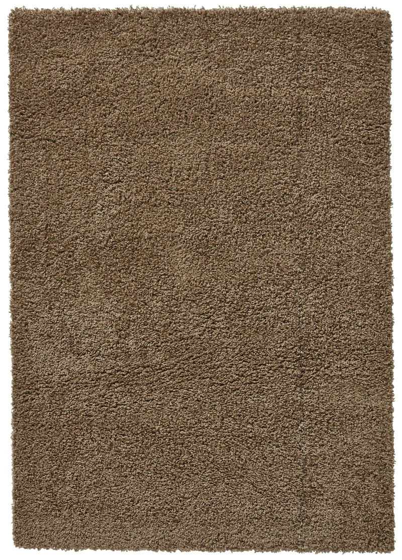 Tapis Shaggy Marron Uni ultra doux VISTA