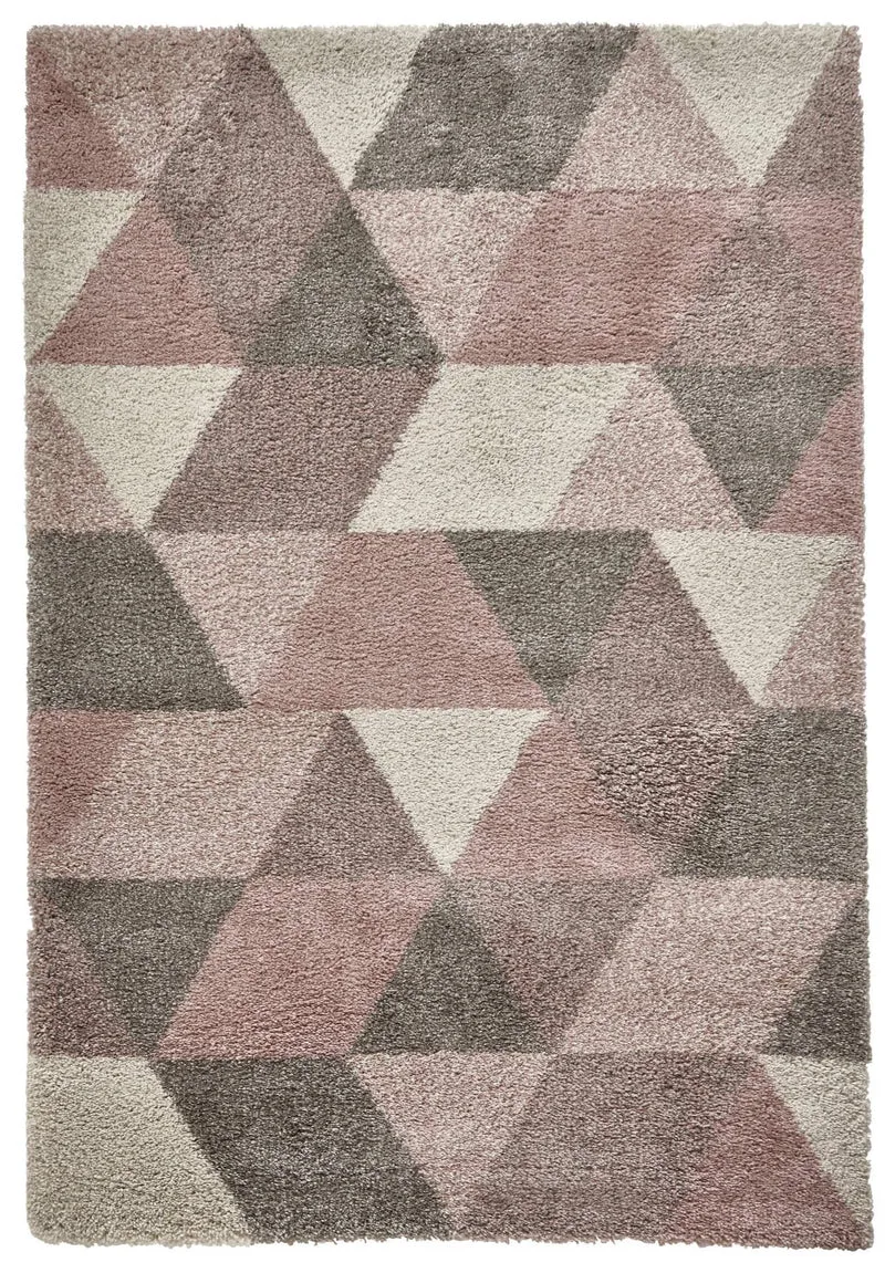 Tapis Scandinave rose type shaggy ROYAL NOMADIC
