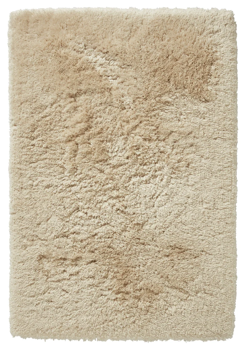Tapis Shaggy blanc crème uni ultra doux POLAR
