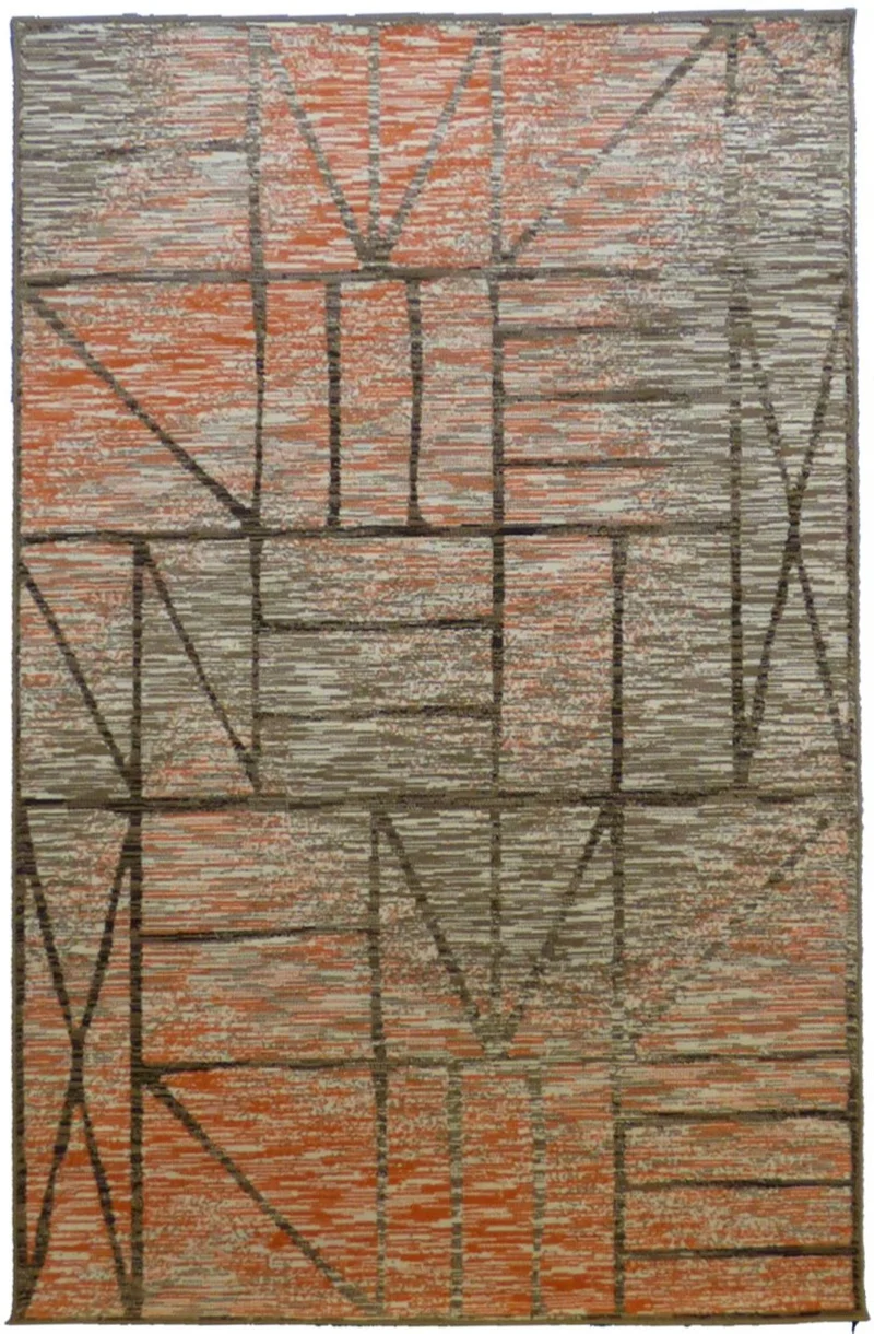 Tapis Scandinave Orange dégradé GEOFASS