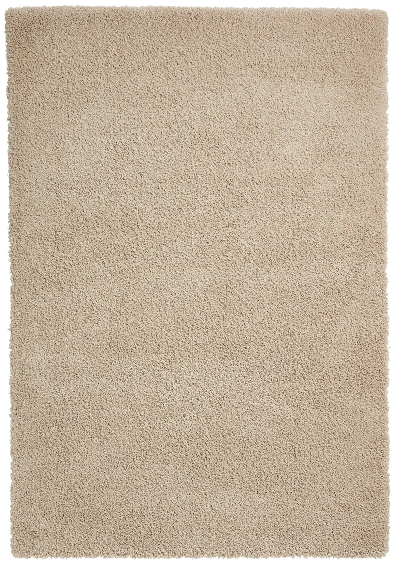 Tapis Shaggy Beige uni intérieur SIERRA