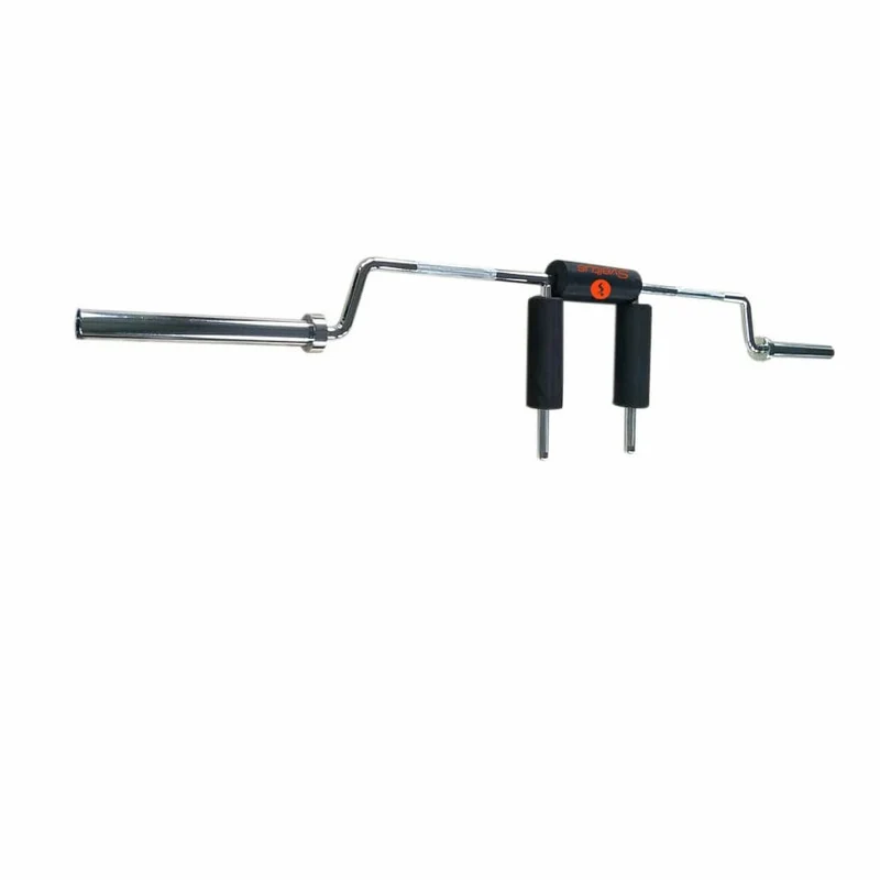 Safety squat bar 220 cm + 2 stop-disques