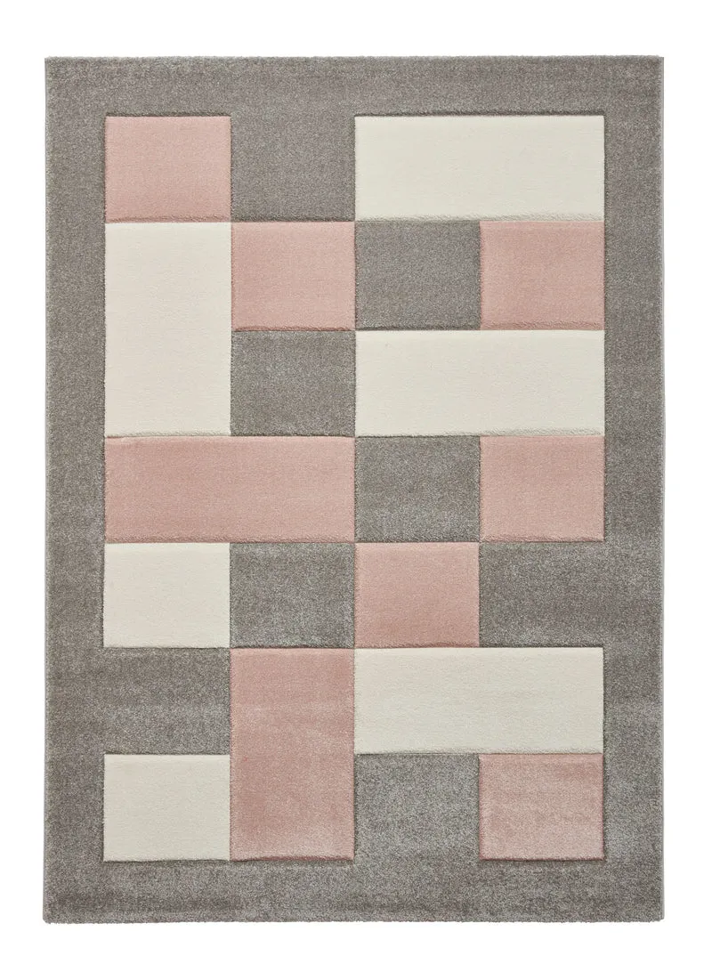 Tapis Rose style Patchwork BROOKLYN BRK04