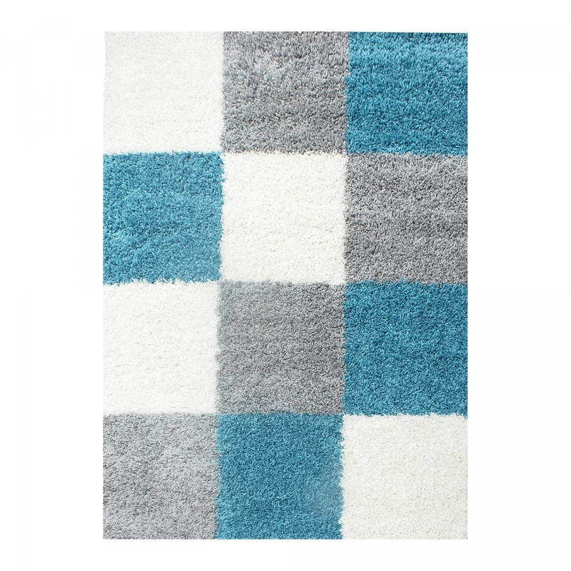 Tapis Shaggy Bleu Ca en Polypropylène 120x170 cm – Royaume du Tapis