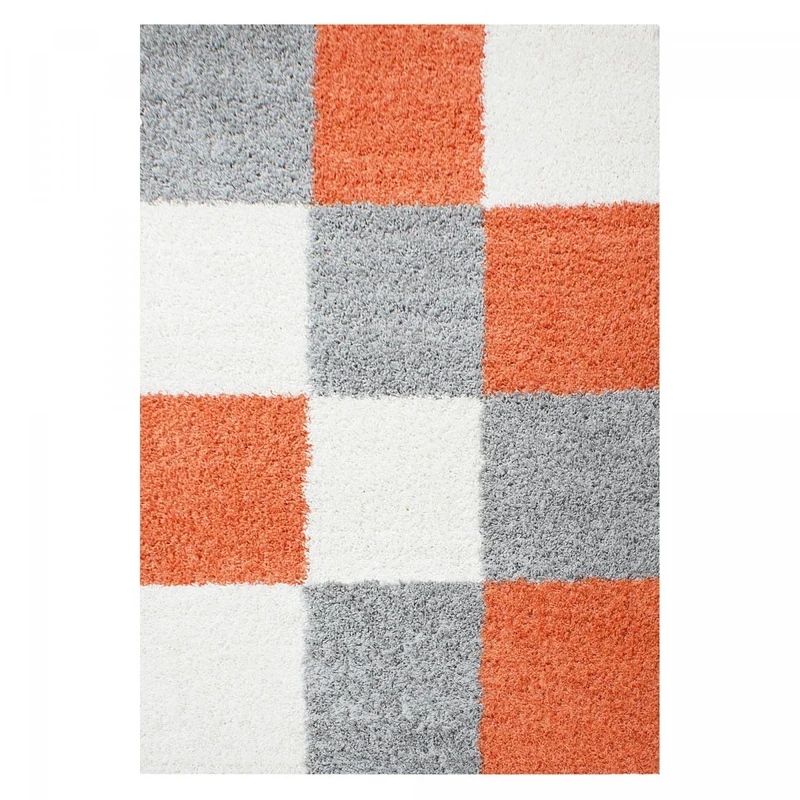 Tapis Shaggy Orange Ca en Polypropylène 120x170 cm – Royaume du Tapis