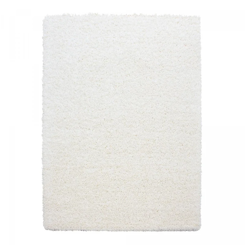 Tapis Shaggy Crème Li en Polypropylène 100x200 cm – Royaume du Tapis