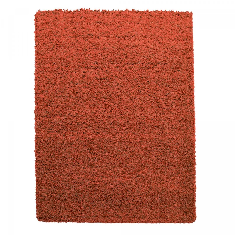 Tapis Shaggy Orange Li en Polypropylène 100x200 cm – Royaume du Tapis