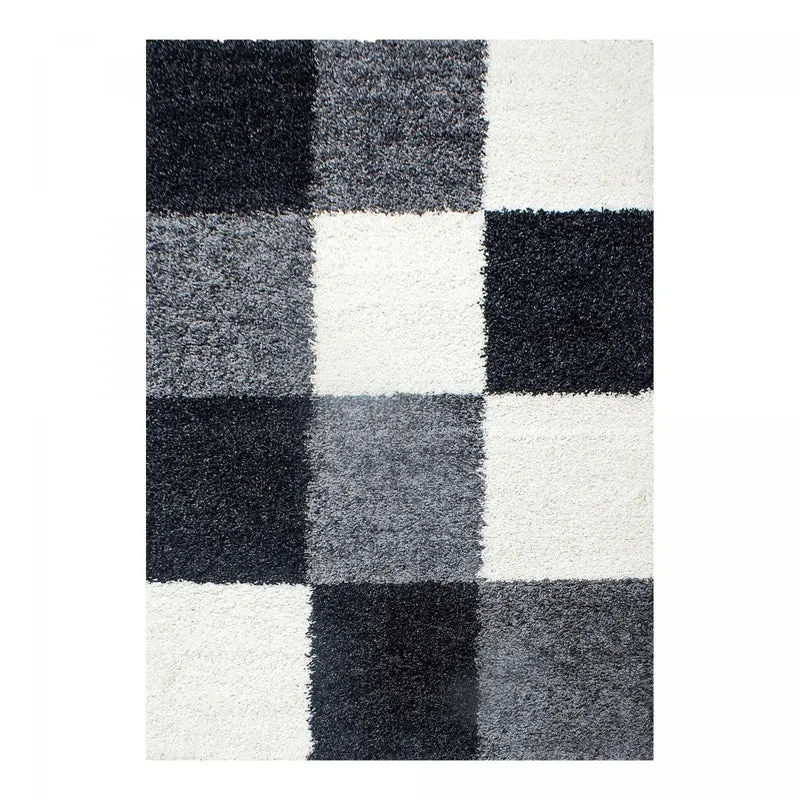 Tapis Shaggy Noir Ca en Polypropylène 120x170 cm – Royaume du Tapis