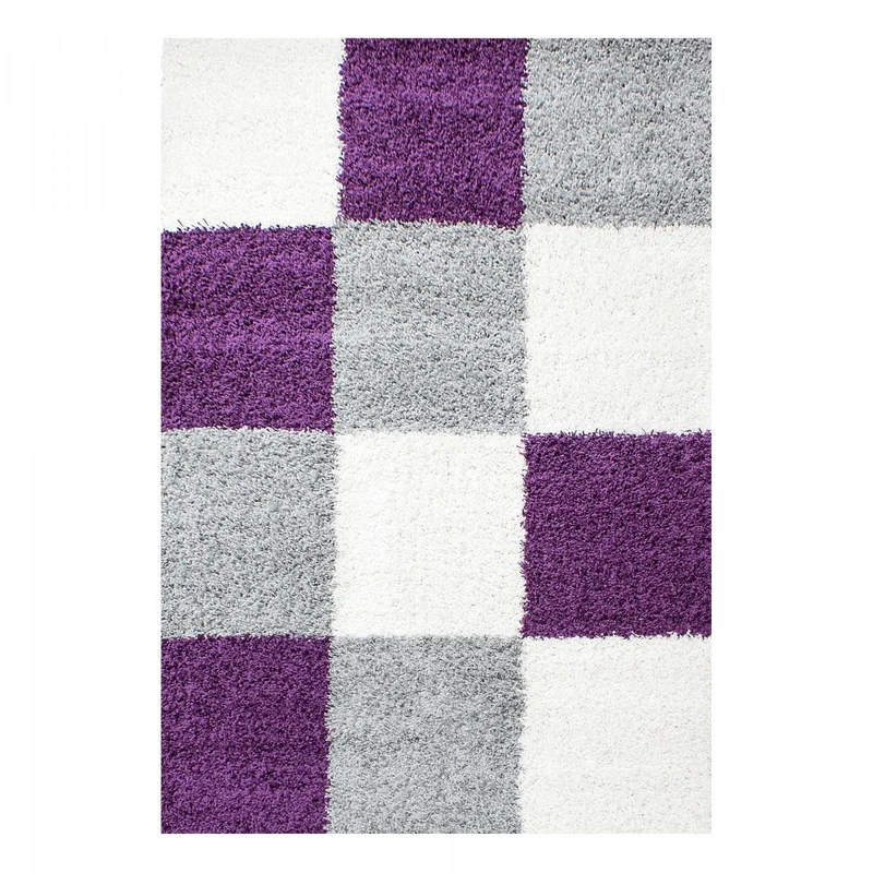 Tapis Shaggy Violet Ca en Polypropylène 120x170 cm – Royaume du Tapis
