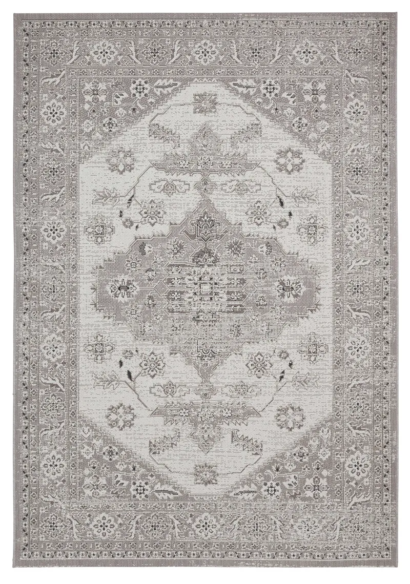 Tapis Extérieur Gris style Oriental MIAMI 19517