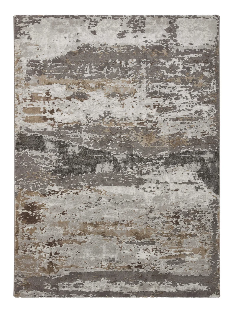 Tapis de Salon Gris et Beige motif Abstrait Craft 19788