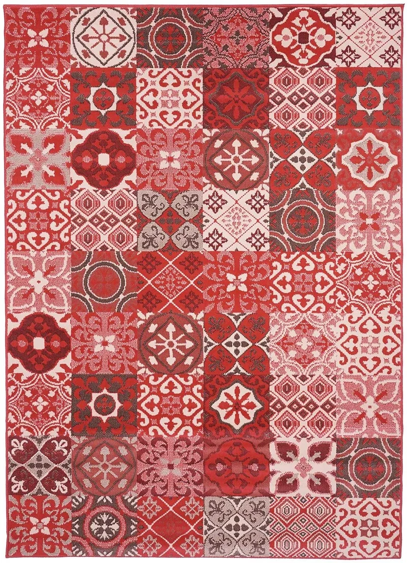 Tapis de Salon Graphique corail BC FAIAN