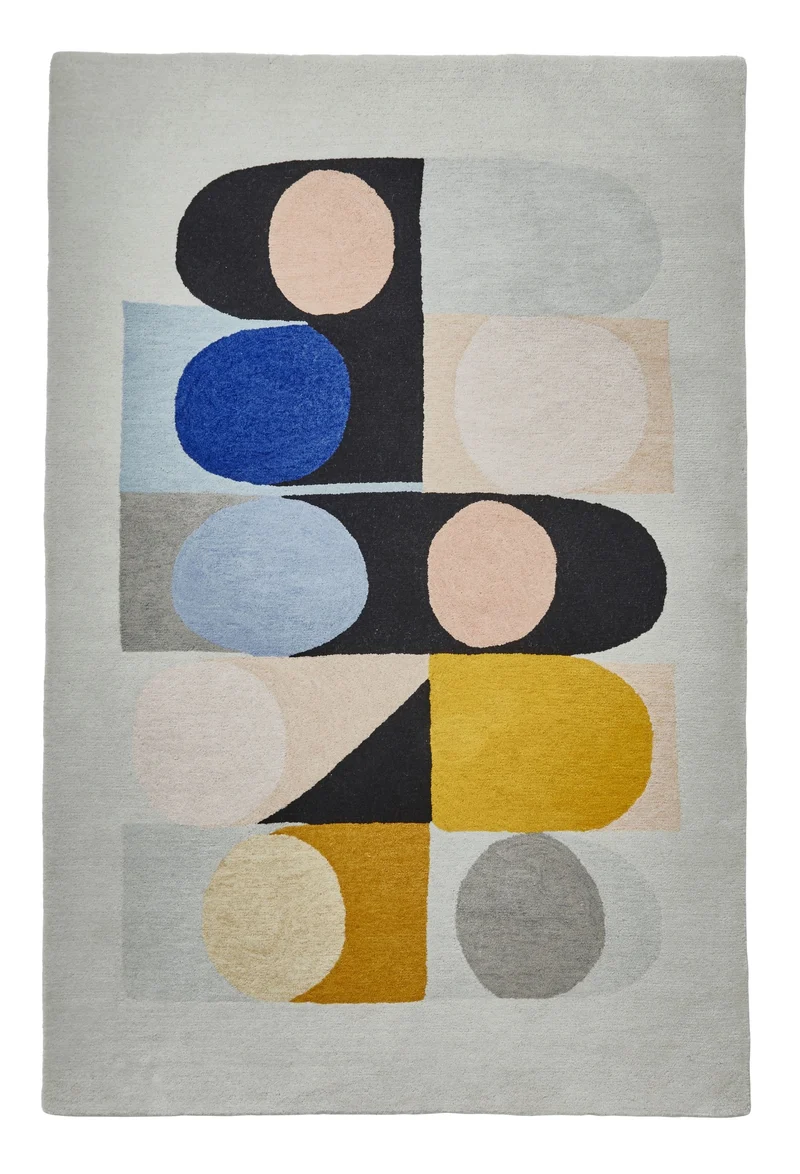 Tapis de salon contemporain multicolore INALUXE IX08