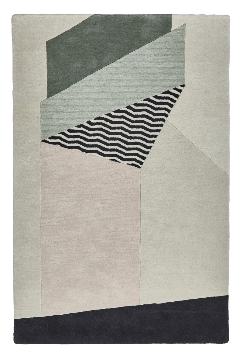 Tapis de salon design en laine coloré MICHELLE COLLINS