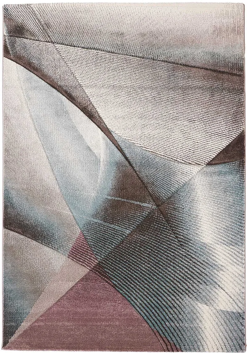 Tapis de Salon Bleu design abstrait BIRSO