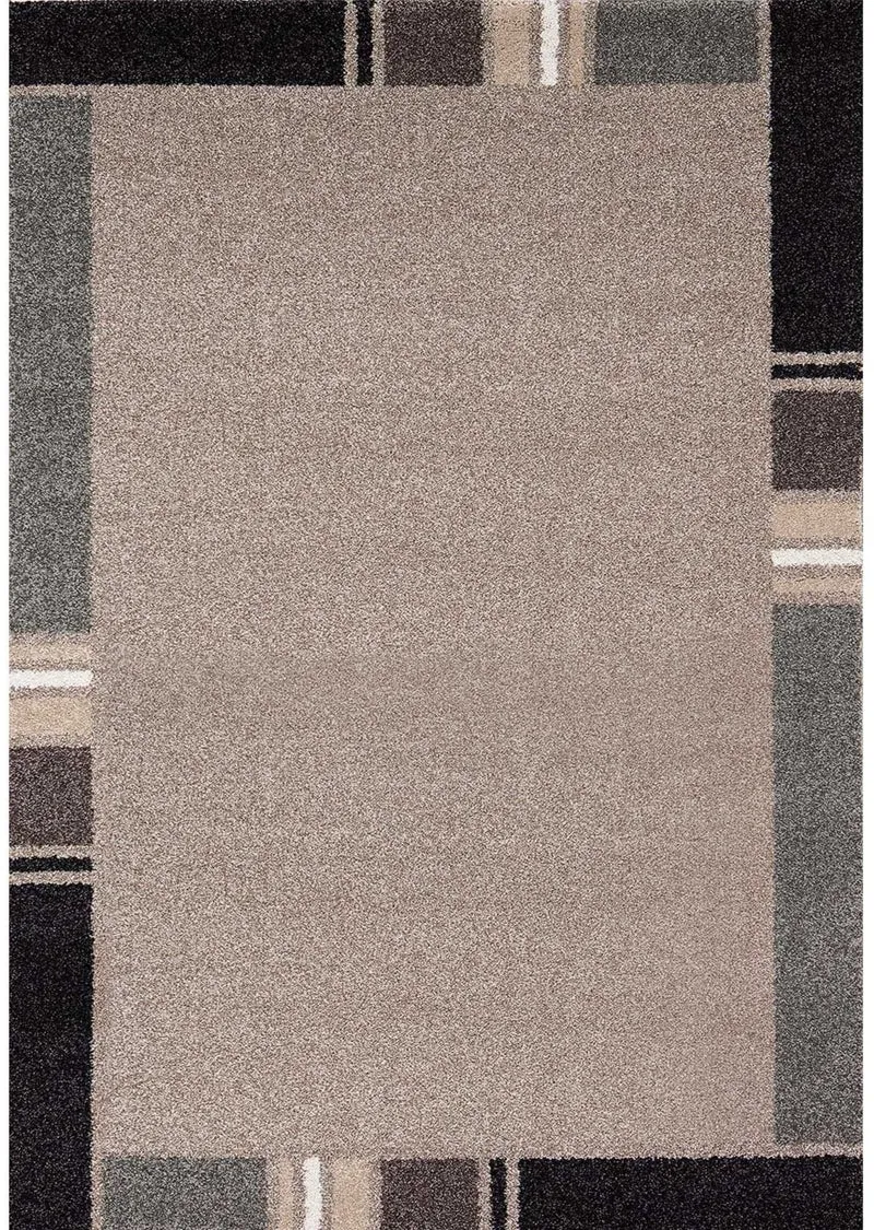 Tapis de Salon Beige motif Graphique ZAQUO