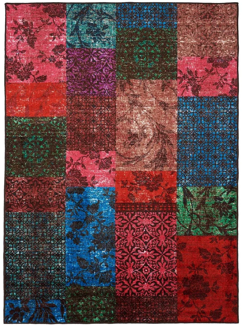 Tapis de Salon Multicolore ISPARTA PATCHWORK