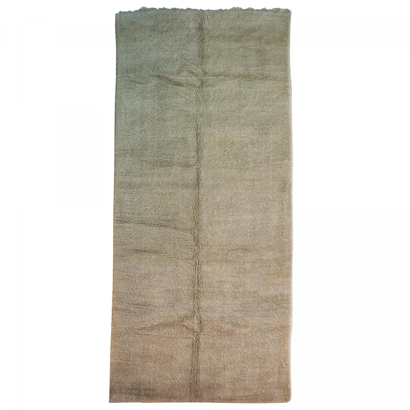 Tapis Beni Ouarain Beige en Laine 195x420 cm – Royaume du Tapis