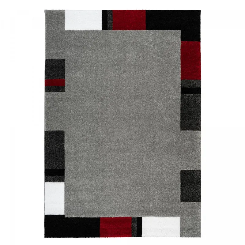 Tapis Rouge en Polypropylène 120x170 cm – Royaume du Tapis