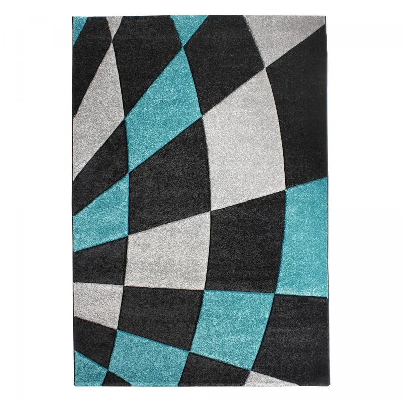Tapis Noir en Polypropylène 120x170 cm – Royaume du Tapis