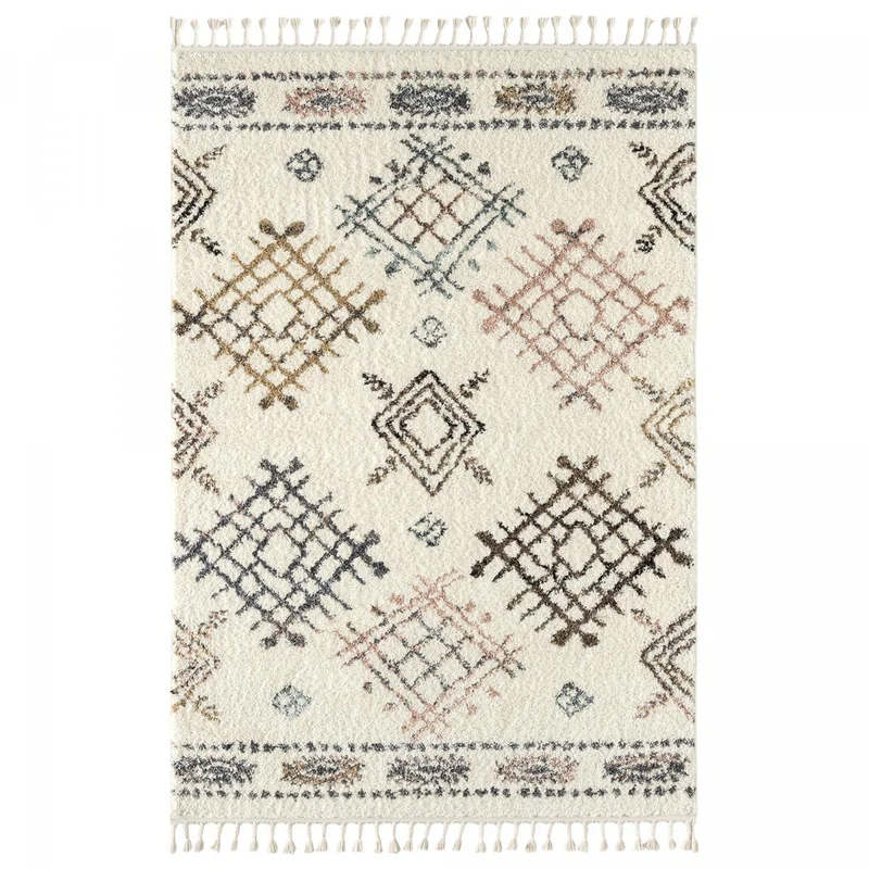 Tapis Style Berbère Crème en Polypropylène 2 120x170 cm – Royaume du Tapis