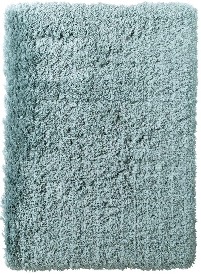 Tapis Bleu clair uni ultra doux intérieur POLAR
