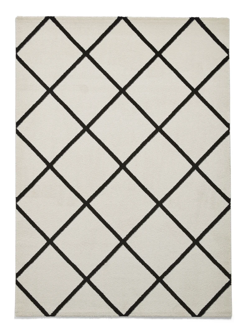 Tapis Blanc crème Graphique BROOKLYN BRK35