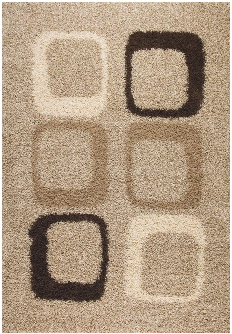 Tapis Beige Seventies Shaggy BORLOS