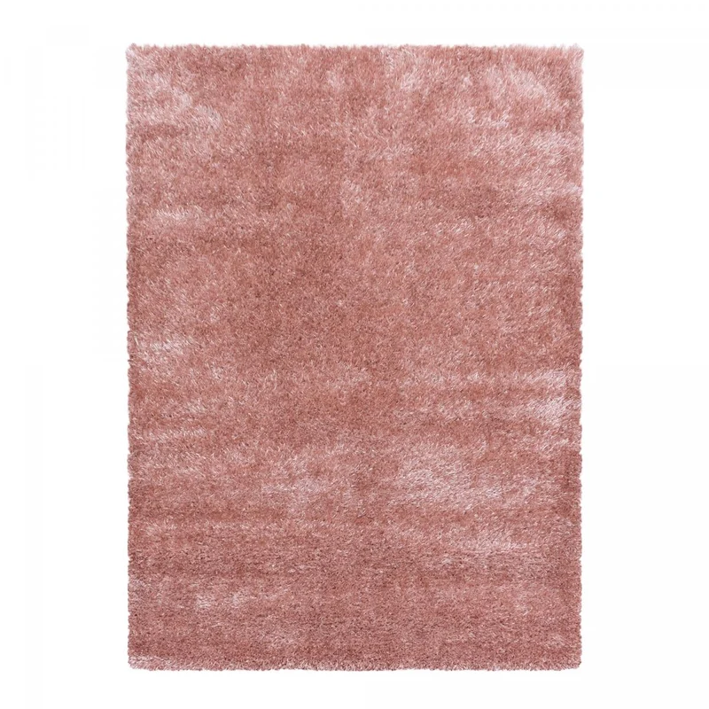 Tapis Shaggy Rose Haute Densité 120x120 cm – Royaume du Tapis