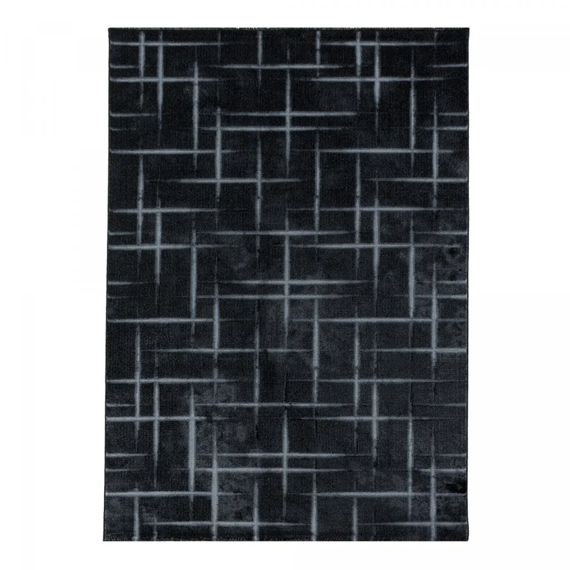 Tapis Noir en Polypropylène 3 120x170 cm – Royaume du Tapis
