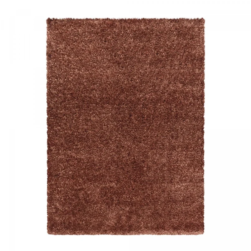 Tapis Shaggy Marron Haute Densité 120x120 cm – Royaume du Tapis