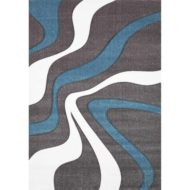 Tapis Gris en Polypropylène 120x170 cm – Royaume du Tapis