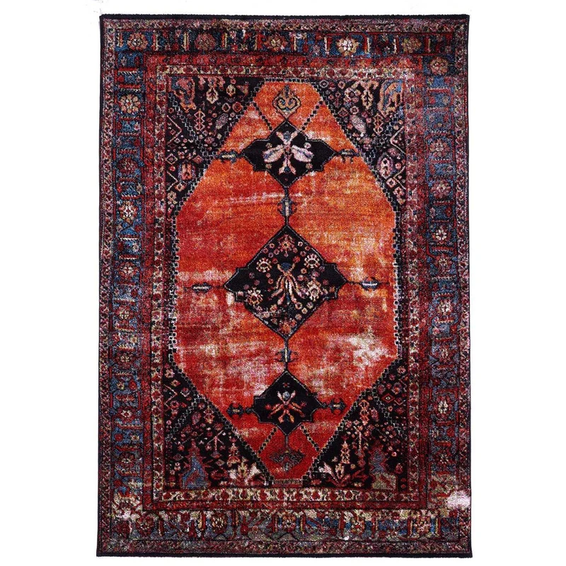 Tapis Style Orient Marron Médaillon 120x170 cm – Royaume du Tapis