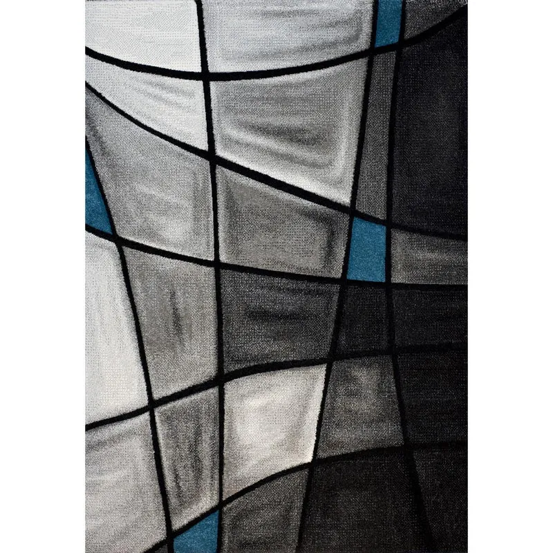 Tapis Bleu en Polypropylène 120x170 cm – Royaume du Tapis