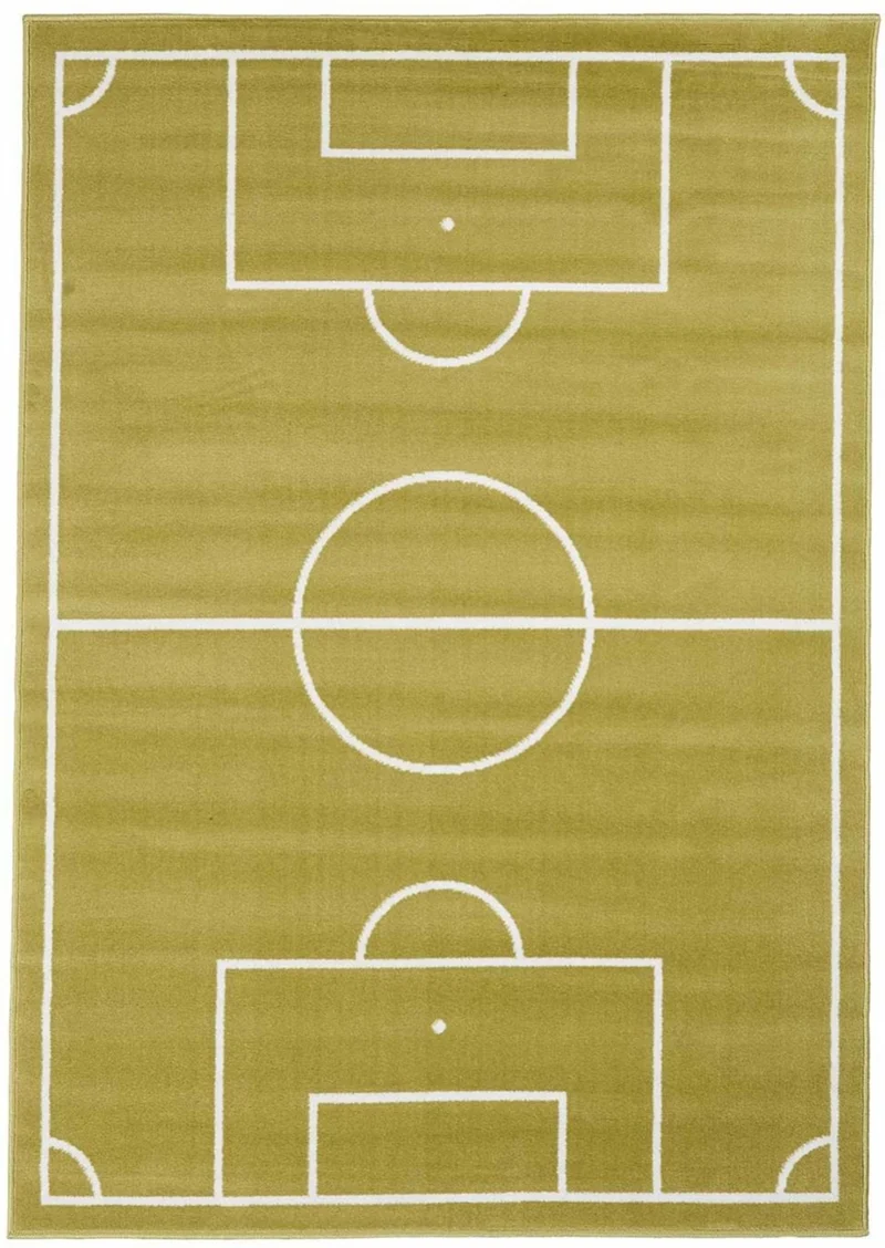 Tapis de Chambre Vert enfant Foot AF BUUUT