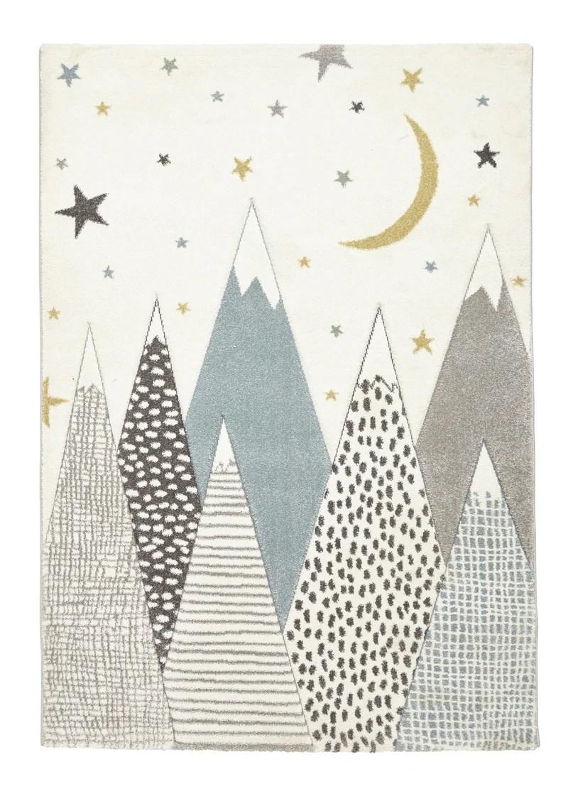 Tapis de Chambre Bleu Bébé Graphique Brooklyn Kids 22707