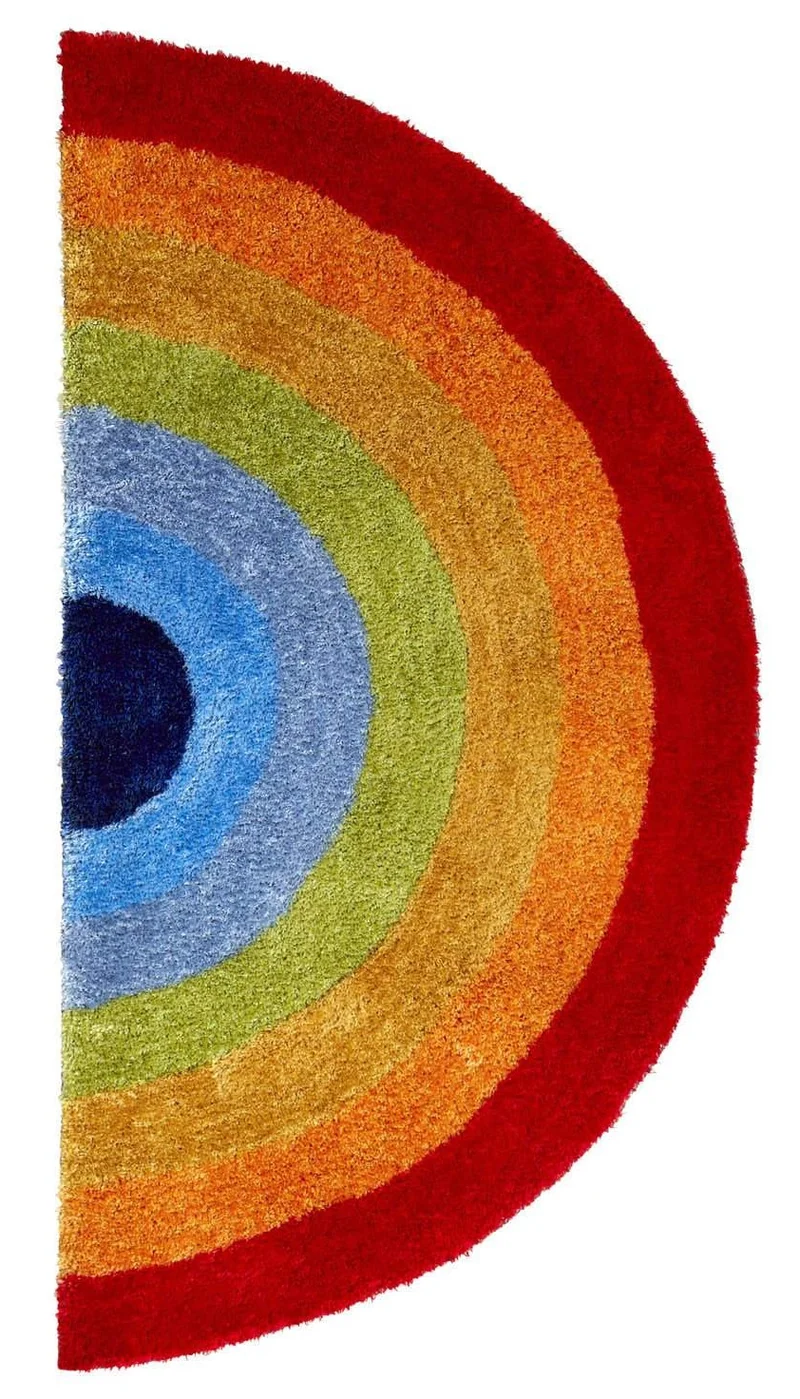 Tapis de Chambre enfant multicolore arc en ciel HONG KONG